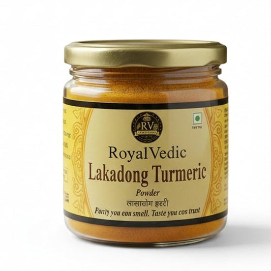Royal Vedic Lakadong Turmeric Powder – Premium High Curcumin Haldi from Meghalaya