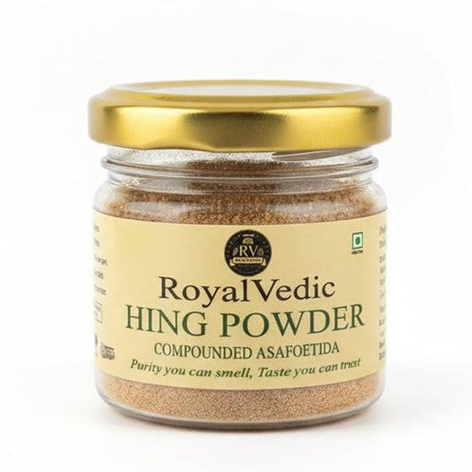 Royal Vedic Hing Powder – Premium Compound Asafoetida | Strong Aroma & Authentic Indian Flavor
